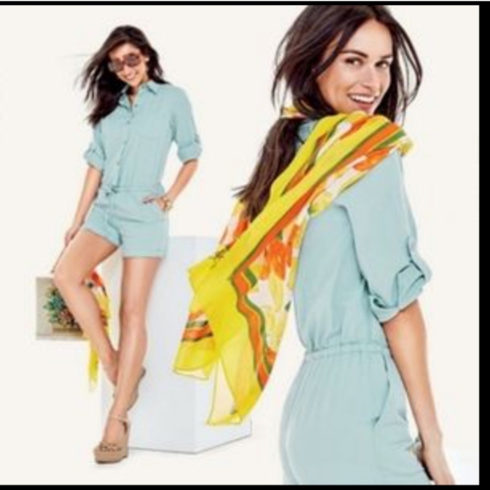 CAbi Light Blue Romper